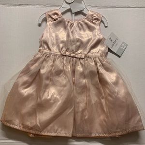 Carter Gold Baby Dress  12 Month